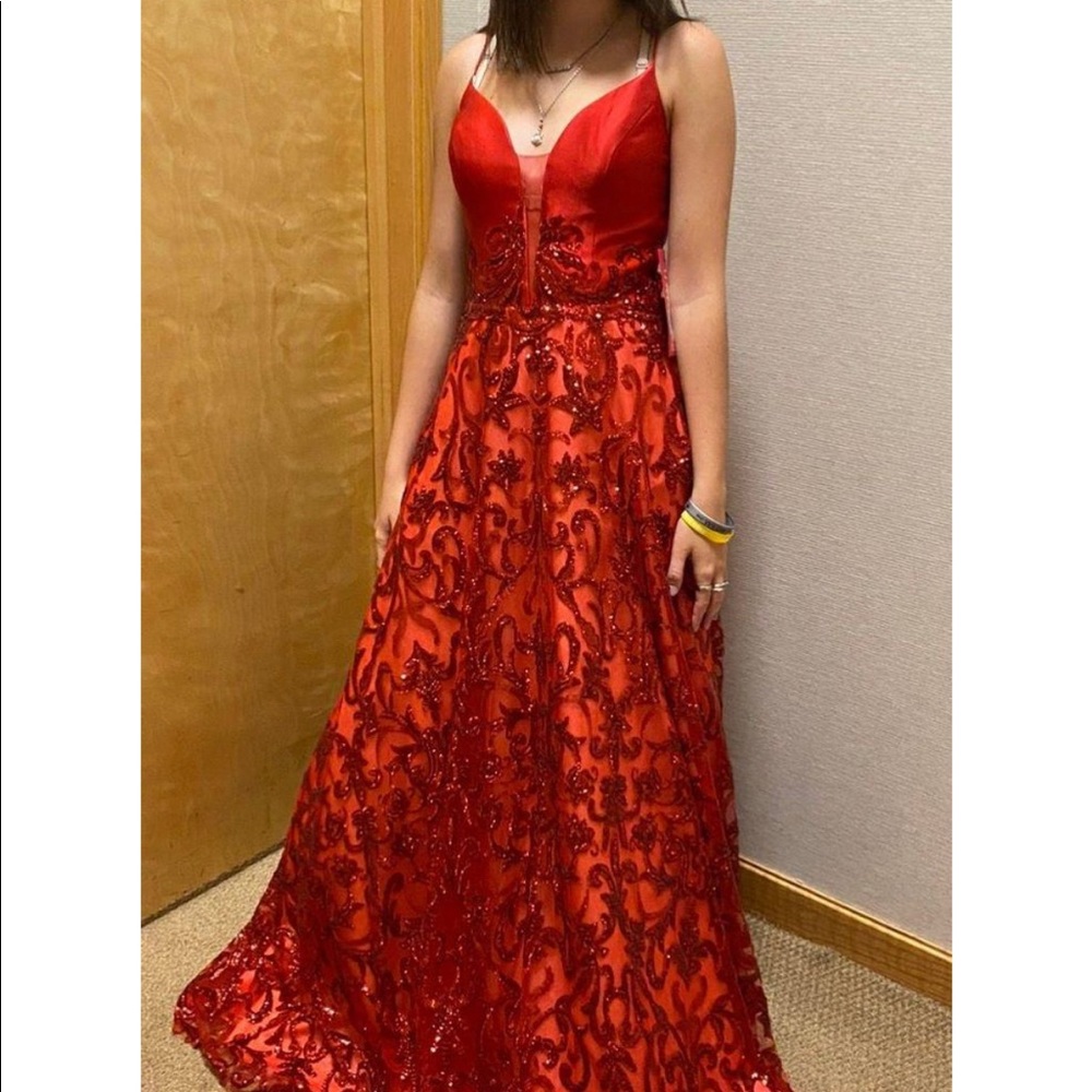 Dillards Red Dress